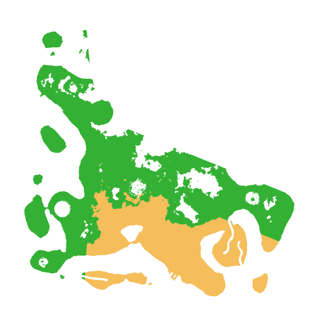 Biome Rust Map: Procedural Map, Size: 3500, Seed: 406282