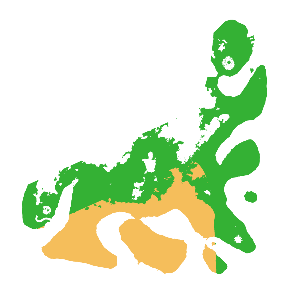 Biome Rust Map: Procedural Map, Size: 3500, Seed: 355122