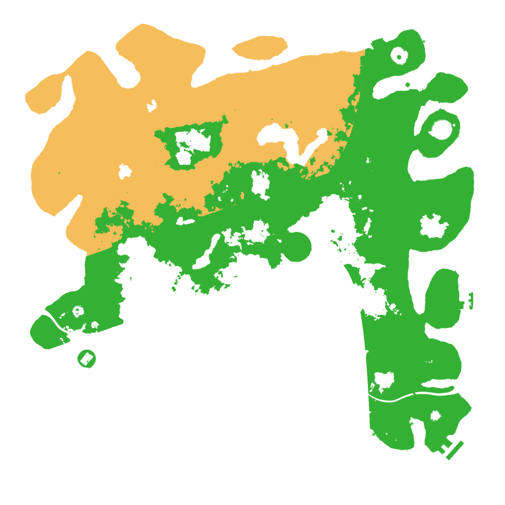 Biome Rust Map: Procedural Map, Size: 4500, Seed: 2839541