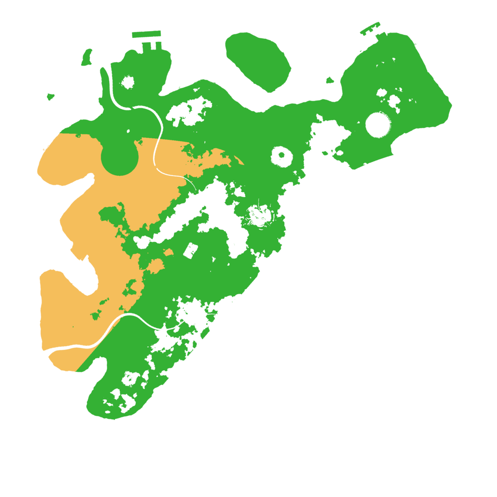 Biome Rust Map: Procedural Map, Size: 3500, Seed: 6159005