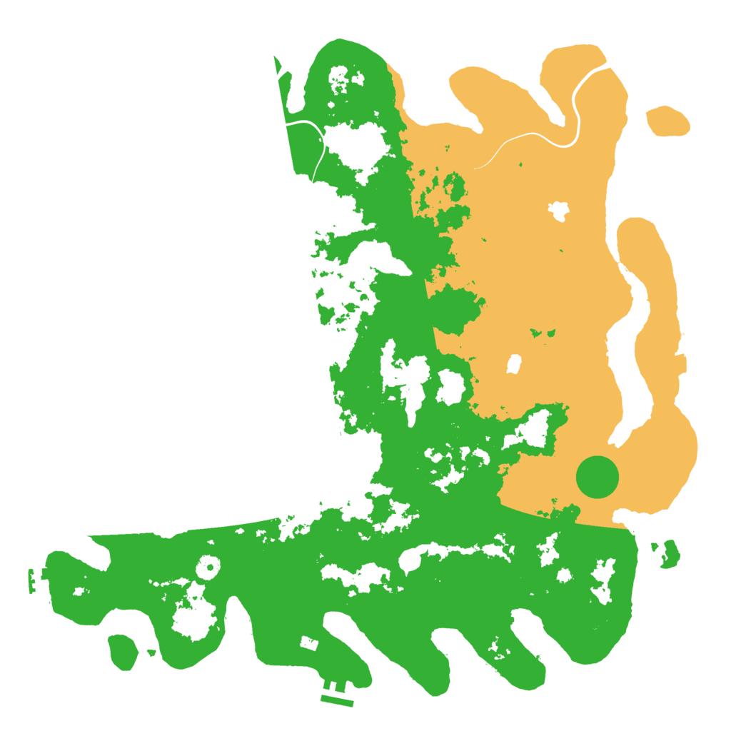 Biome Rust Map: Procedural Map, Size: 4500, Seed: 5180374