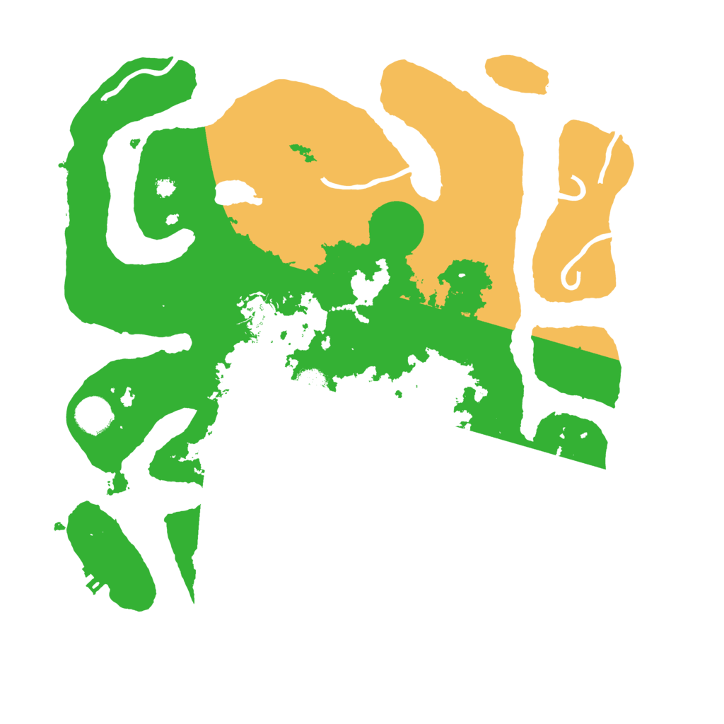 Biome Rust Map: Procedural Map, Size: 3500, Seed: 836980