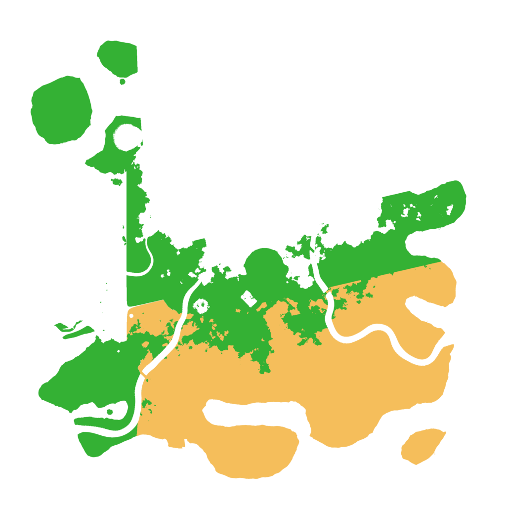 Biome Rust Map: Procedural Map, Size: 3500, Seed: 393