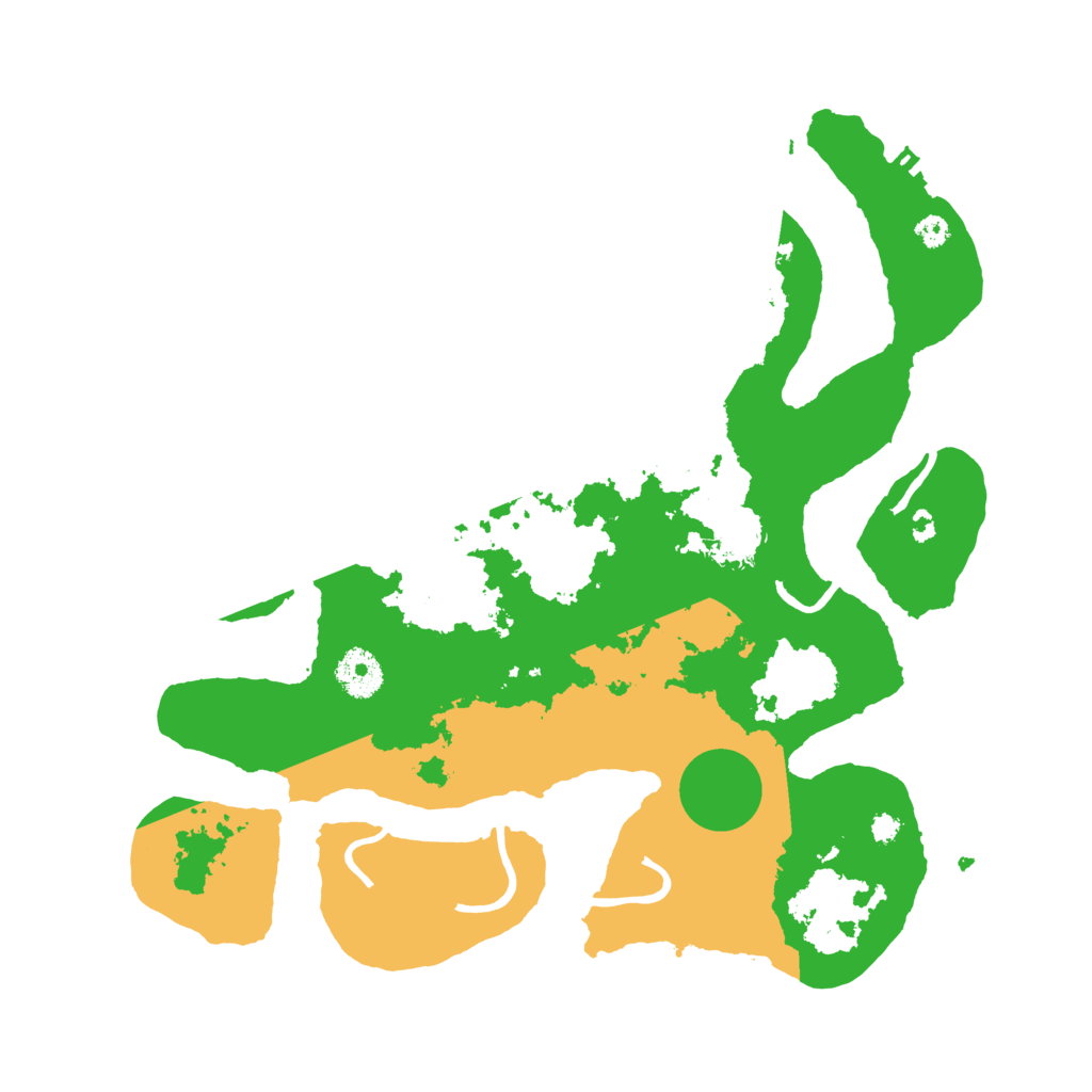 Biome Rust Map: Procedural Map, Size: 3500, Seed: 158875