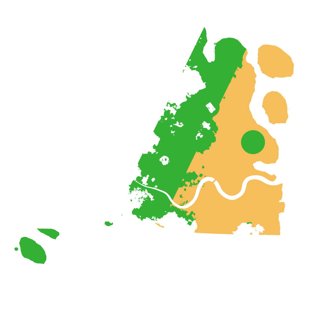 Biome Rust Map: Procedural Map, Size: 3500, Seed: 5870468