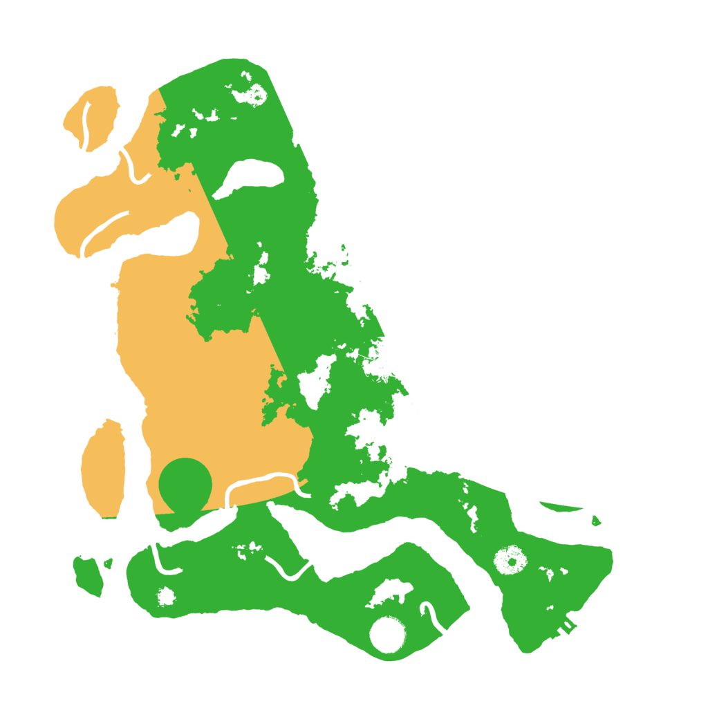 Biome Rust Map: Procedural Map, Size: 3500, Seed: 153424