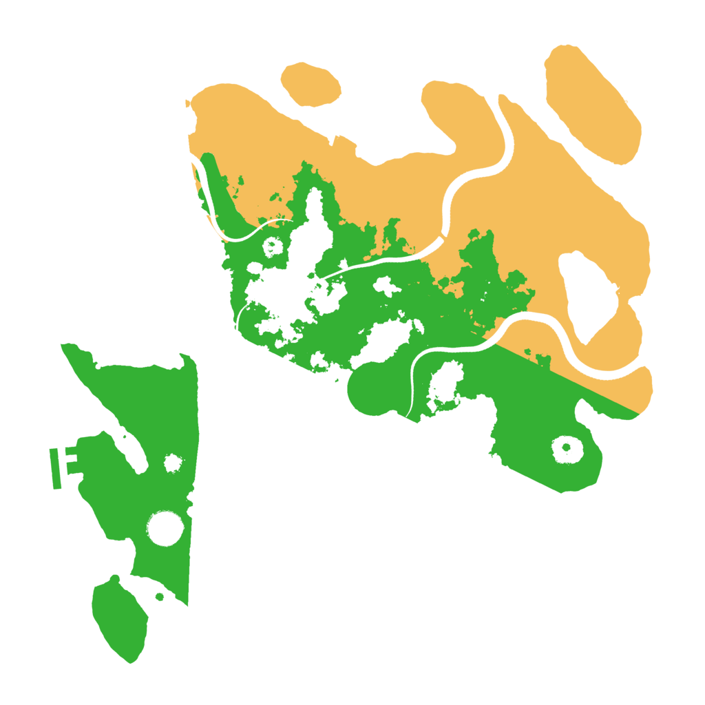 Biome Rust Map: Procedural Map, Size: 3500, Seed: 697049