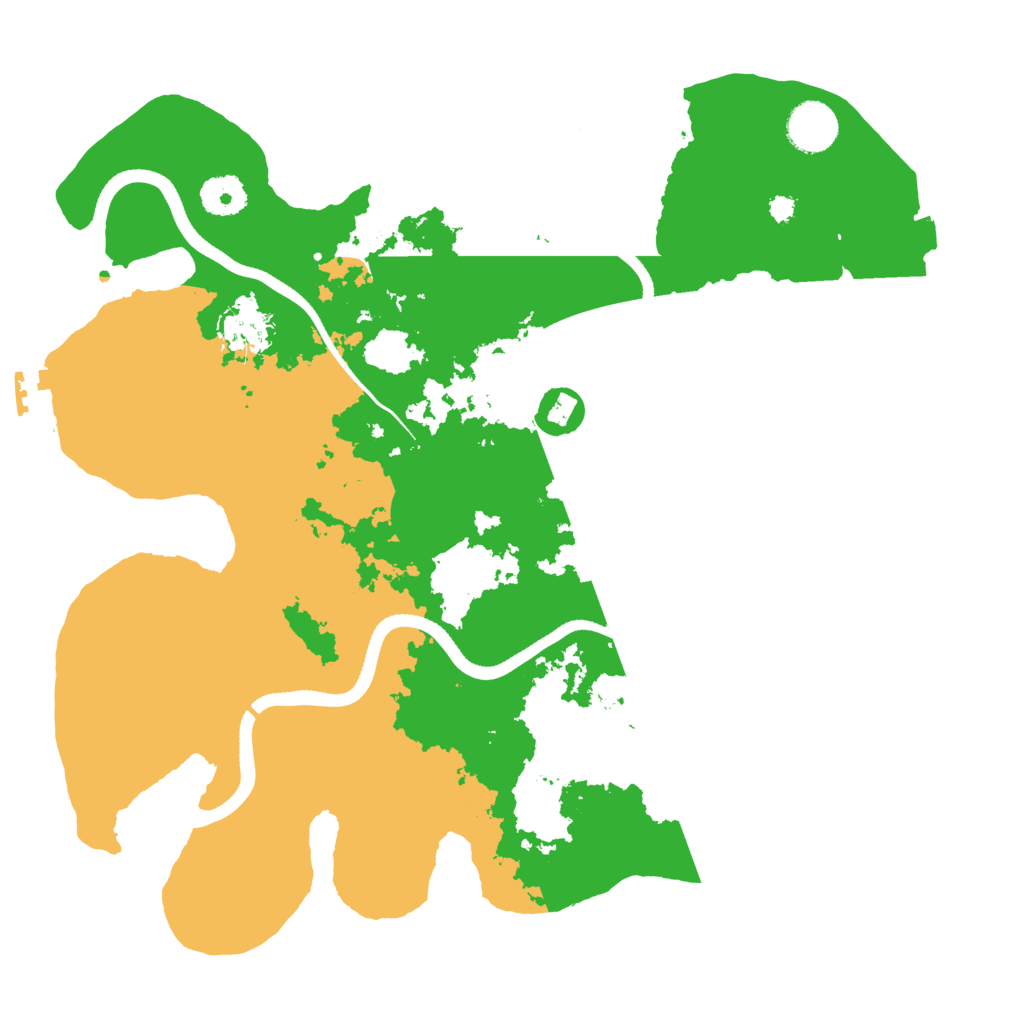 Biome Rust Map: Procedural Map, Size: 3550, Seed: 985455