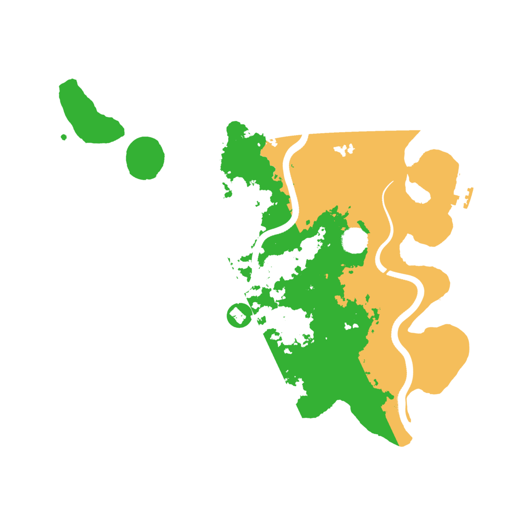 Biome Rust Map: Procedural Map, Size: 3500, Seed: 5064110