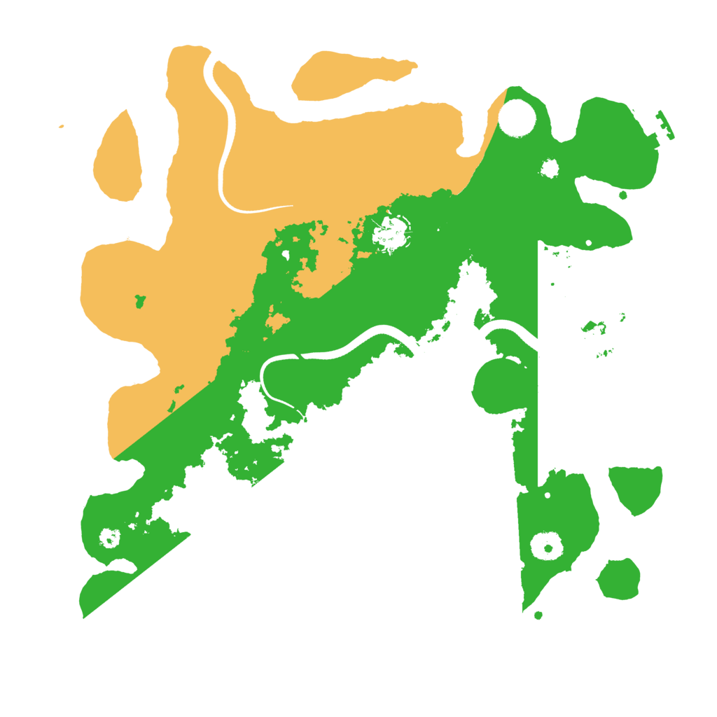 Biome Rust Map: Procedural Map, Size: 3500, Seed: 51215275