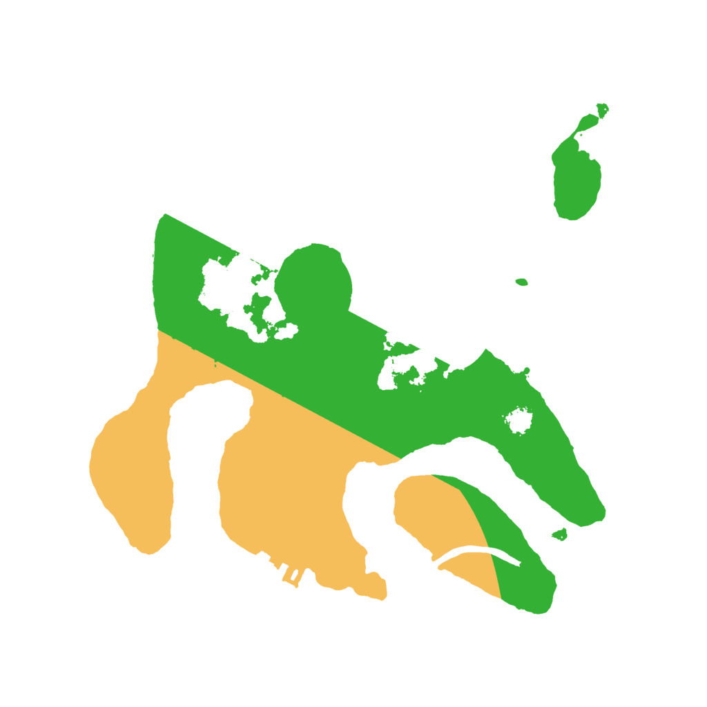 Biome Rust Map: Procedural Map, Size: 2500, Seed: 54689486