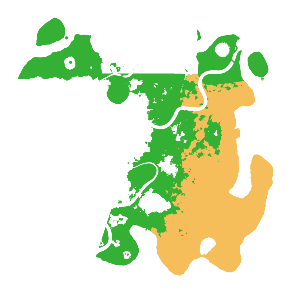 Biome Rust Map: Procedural Map, Size: 3700, Seed: 311146