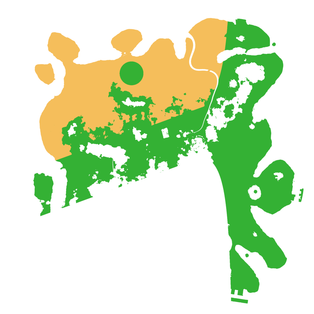 Biome Rust Map: Procedural Map, Size: 3500, Seed: 1054528612