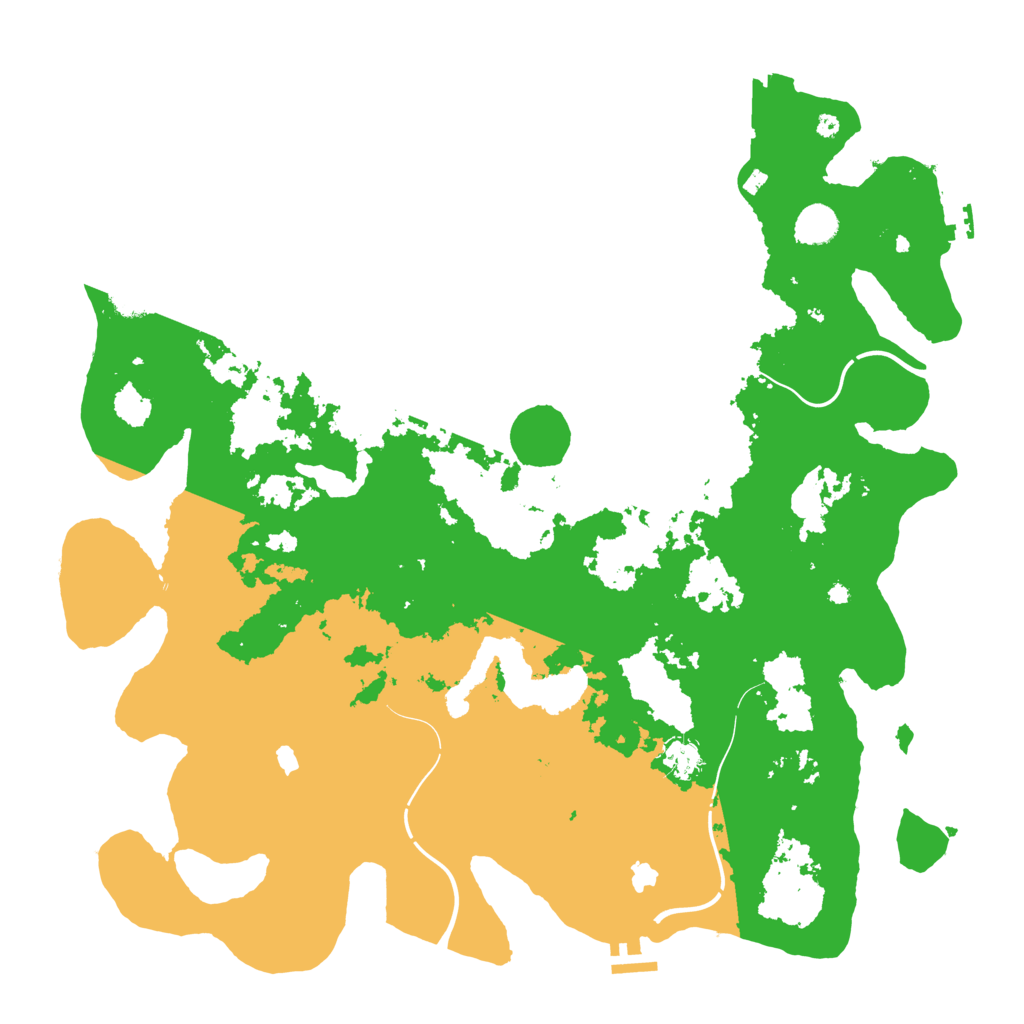 Biome Rust Map: Procedural Map, Size: 4500, Seed: 3293216