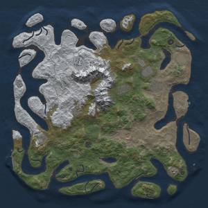 Thumbnail Rust Map: Procedural Map, Size: 5000, Seed: 2019757227, 20 Monuments