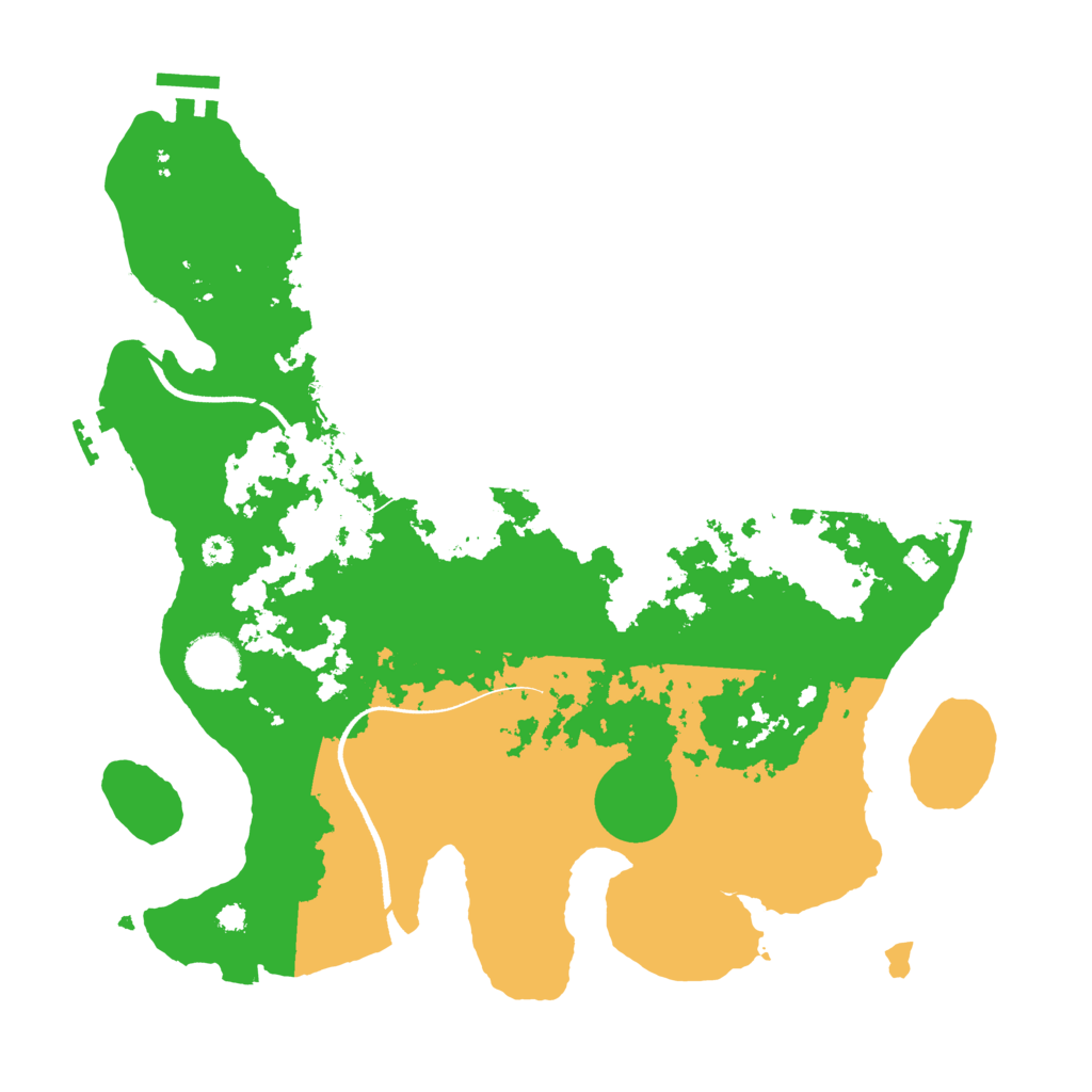 Biome Rust Map: Procedural Map, Size: 3500, Seed: 1010