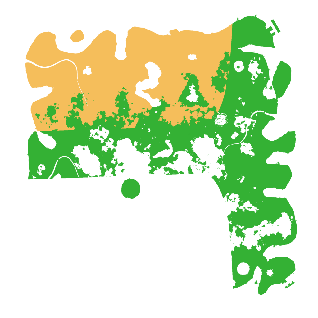 Biome Rust Map: Procedural Map, Size: 4500, Seed: 409877