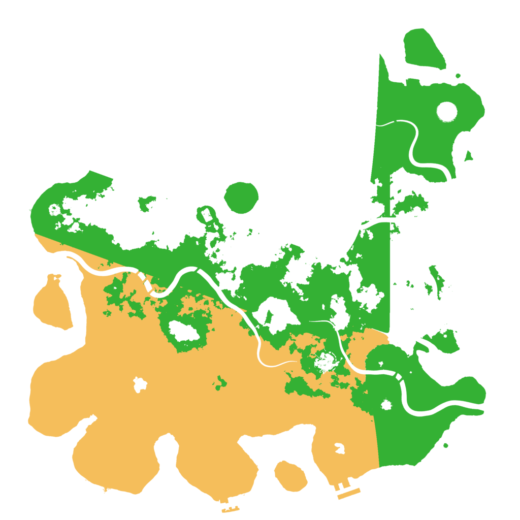 Biome Rust Map: Procedural Map, Size: 4500, Seed: 451442319