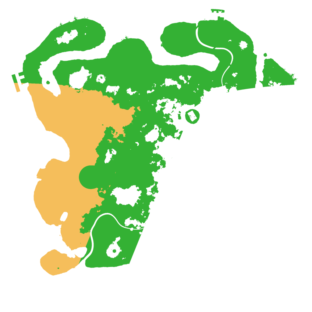 Biome Rust Map: Procedural Map, Size: 3500, Seed: 1141663