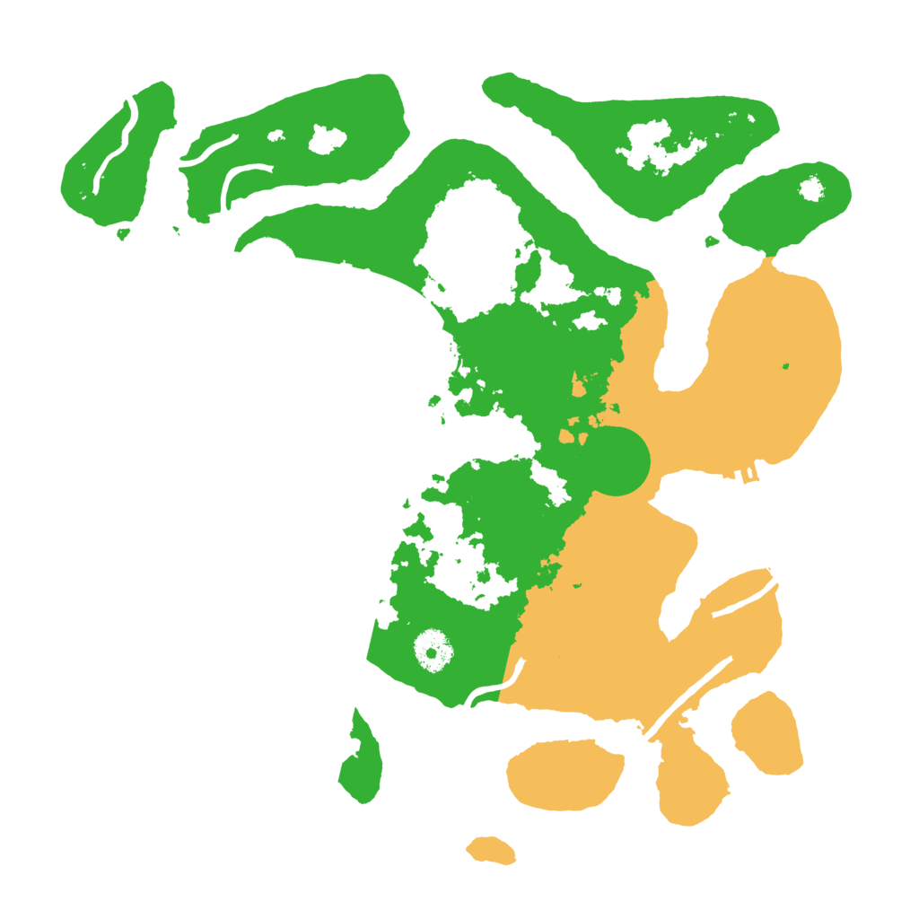 Biome Rust Map: Procedural Map, Size: 3500, Seed: 2169696