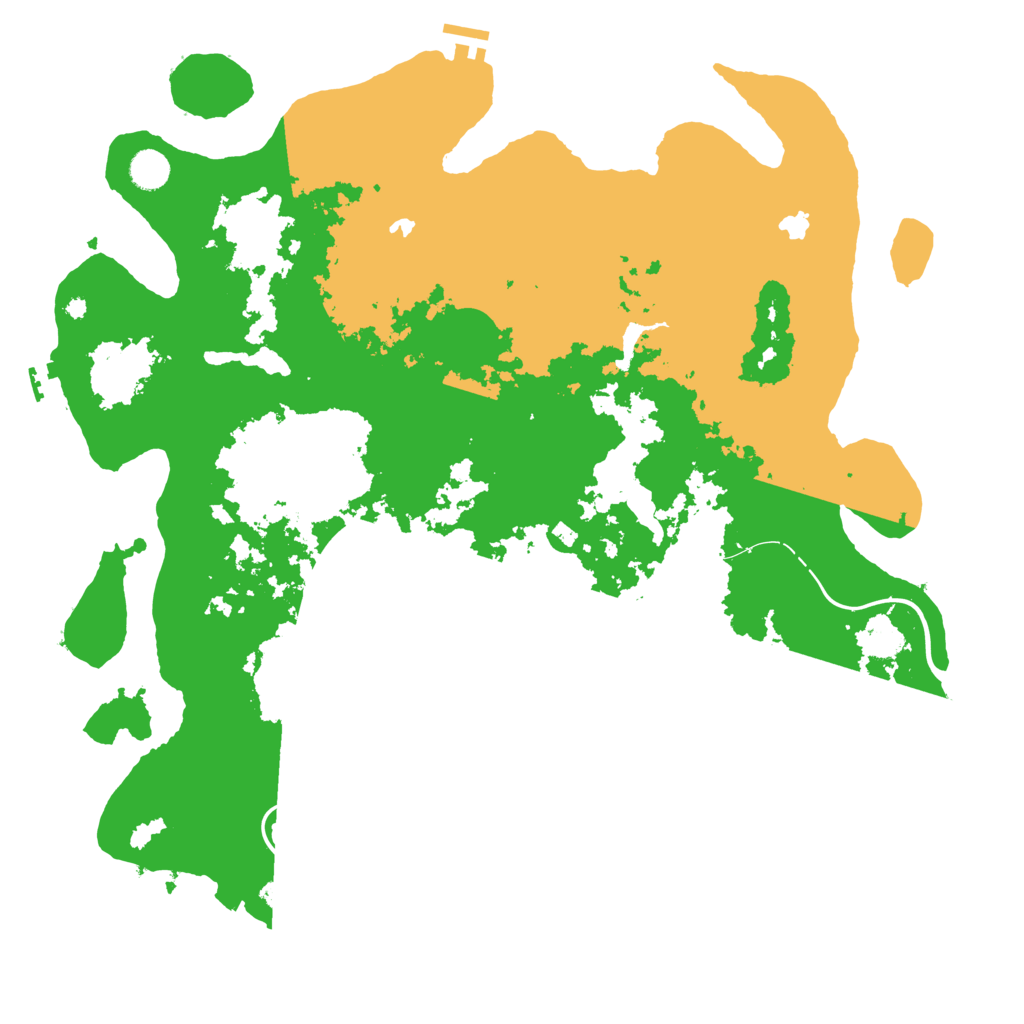 Biome Rust Map: Procedural Map, Size: 4500, Seed: 4545423