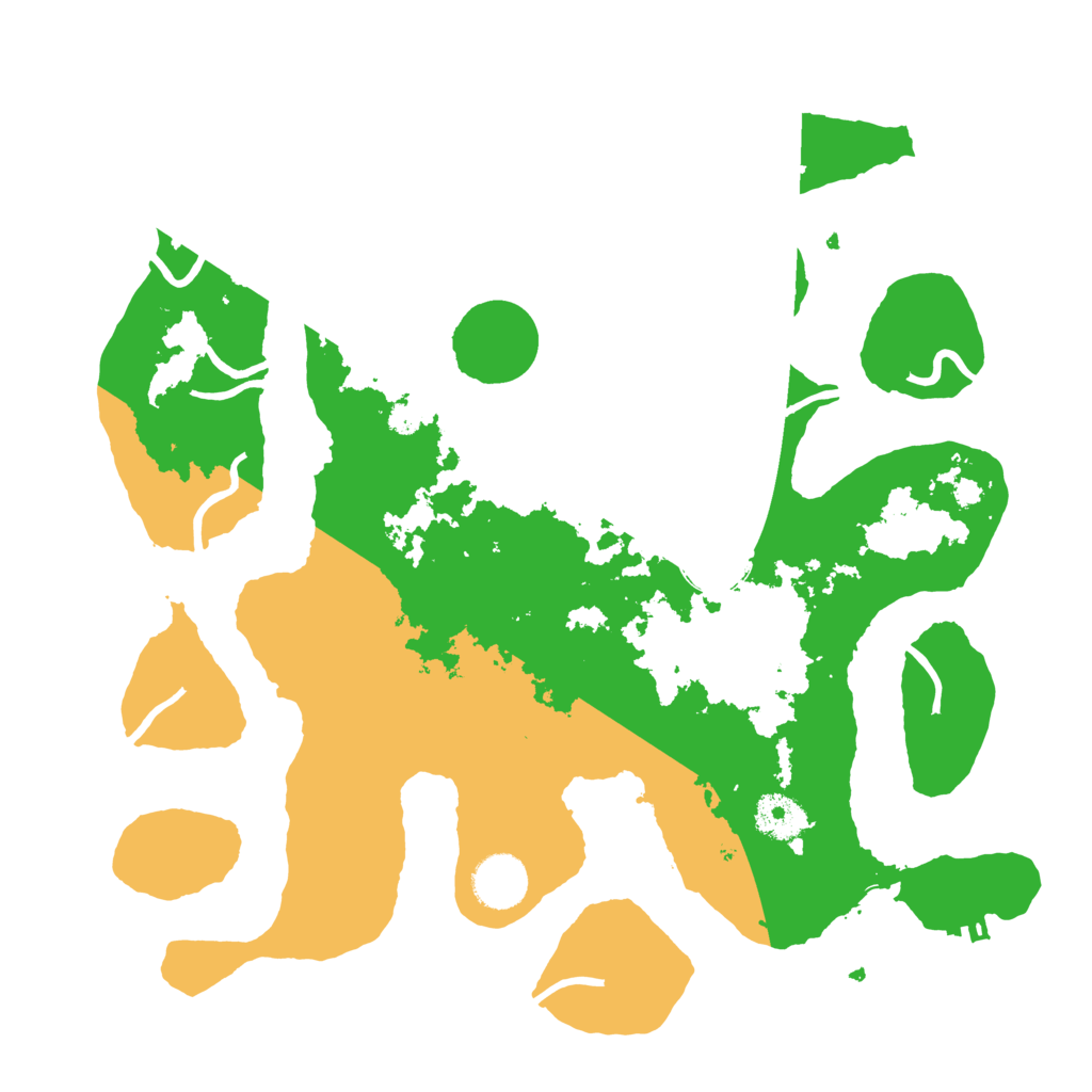 Biome Rust Map: Procedural Map, Size: 3500, Seed: 169772