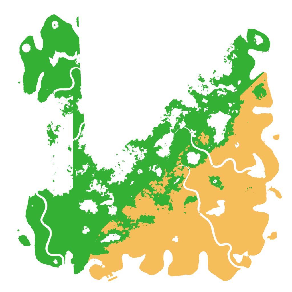 Biome Rust Map: Procedural Map, Size: 6000, Seed: 68512357
