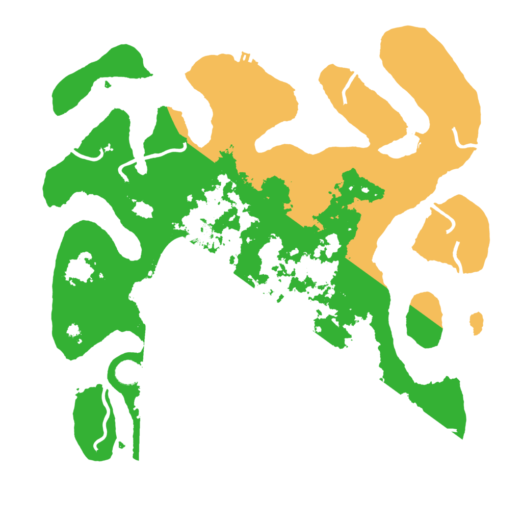 Biome Rust Map: Procedural Map, Size: 3700, Seed: 962216042