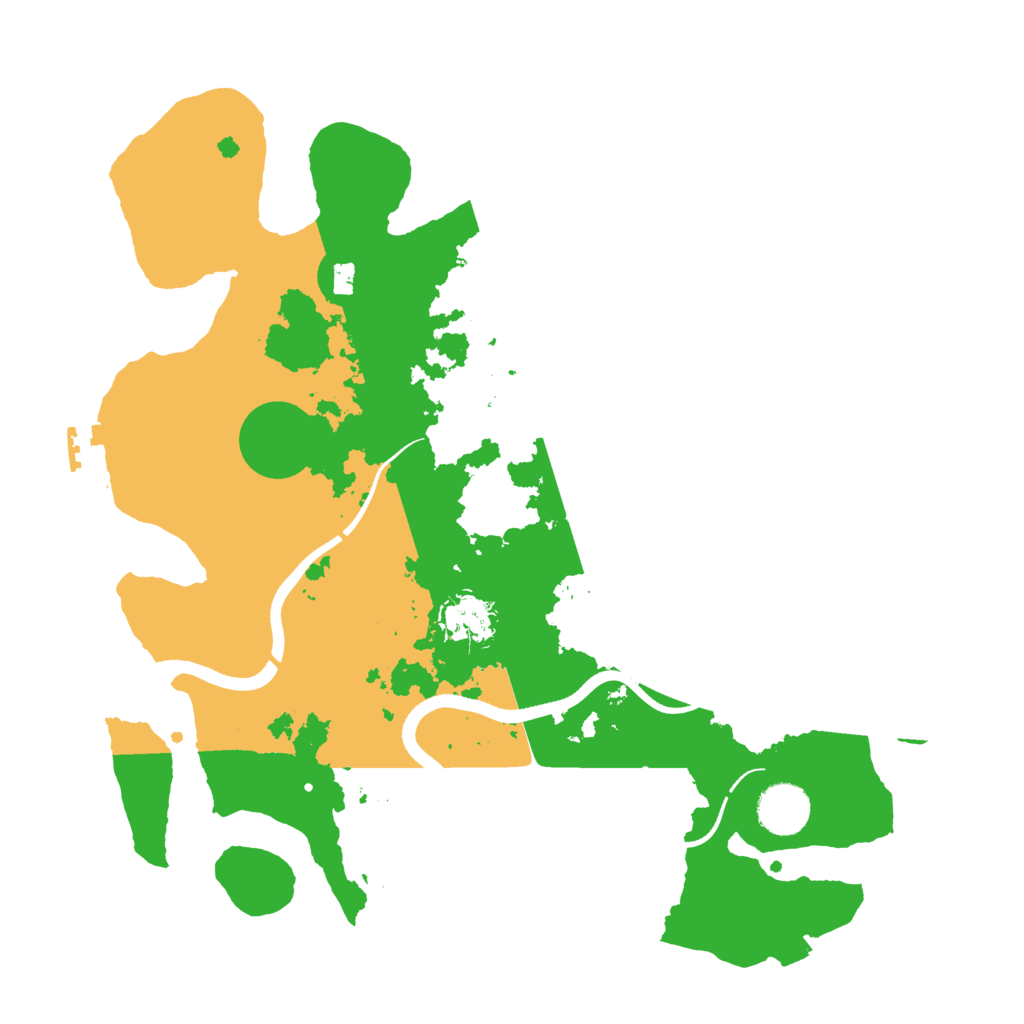 Biome Rust Map: Procedural Map, Size: 3500, Seed: 3291954