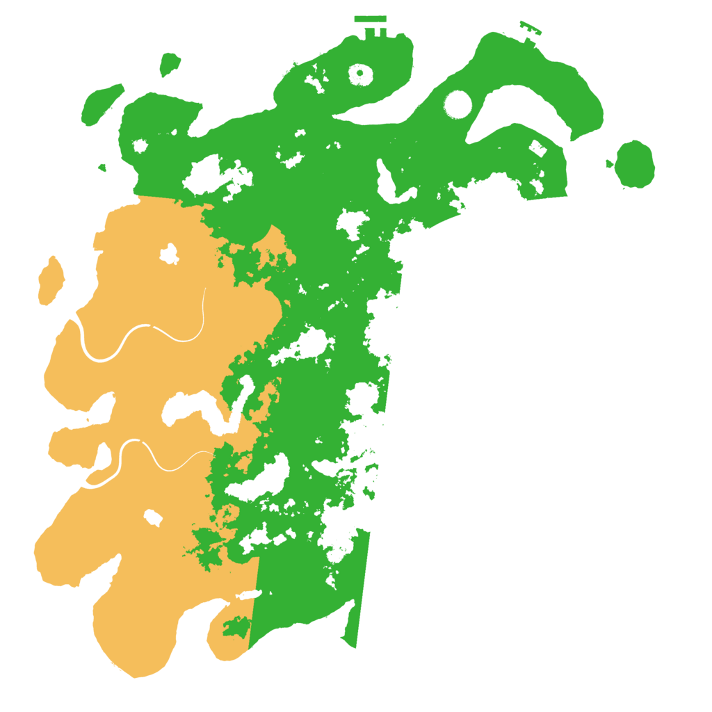Biome Rust Map: Procedural Map, Size: 4500, Seed: 2068858