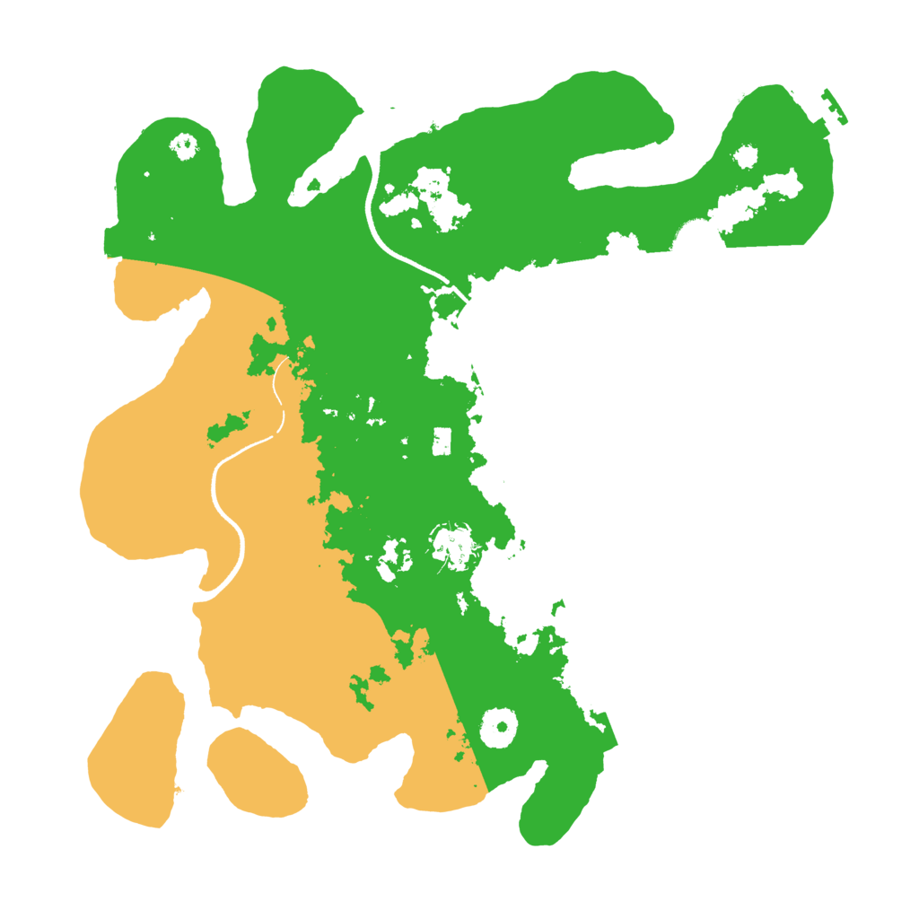 Biome Rust Map: Procedural Map, Size: 3500, Seed: 2116827