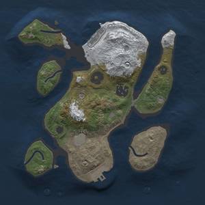 Thumbnail Rust Map: Procedural Map, Size: 2350, Seed: 1, 9 Monuments