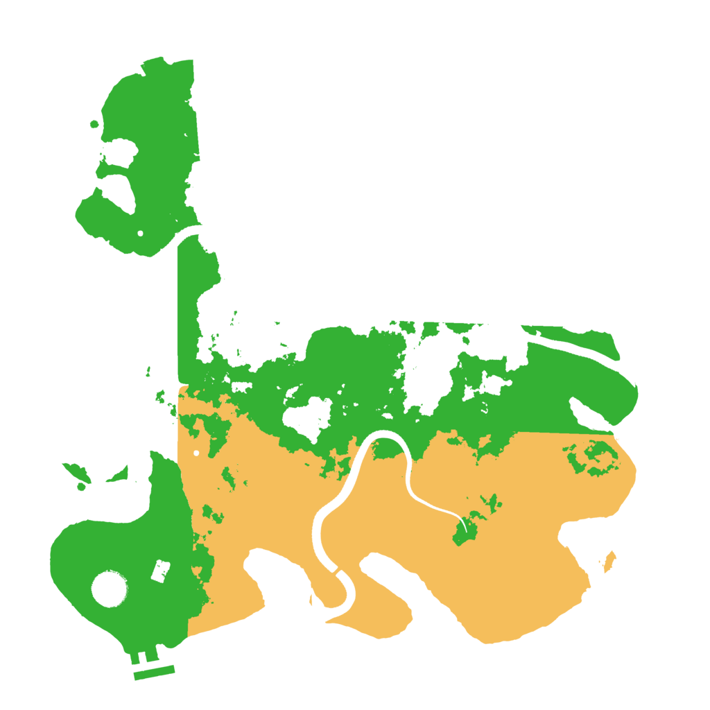 Biome Rust Map: Procedural Map, Size: 3500, Seed: 1900205