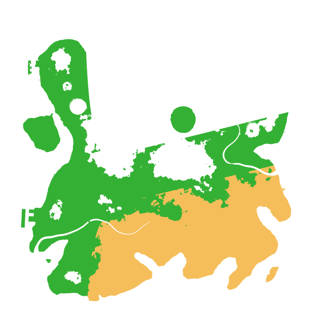 Biome Rust Map: Procedural Map, Size: 3500, Seed: 6392901