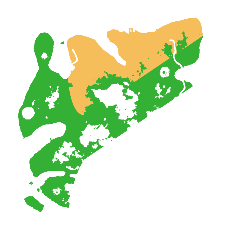 Biome Rust Map: Procedural Map, Size: 3500, Seed: 257351583