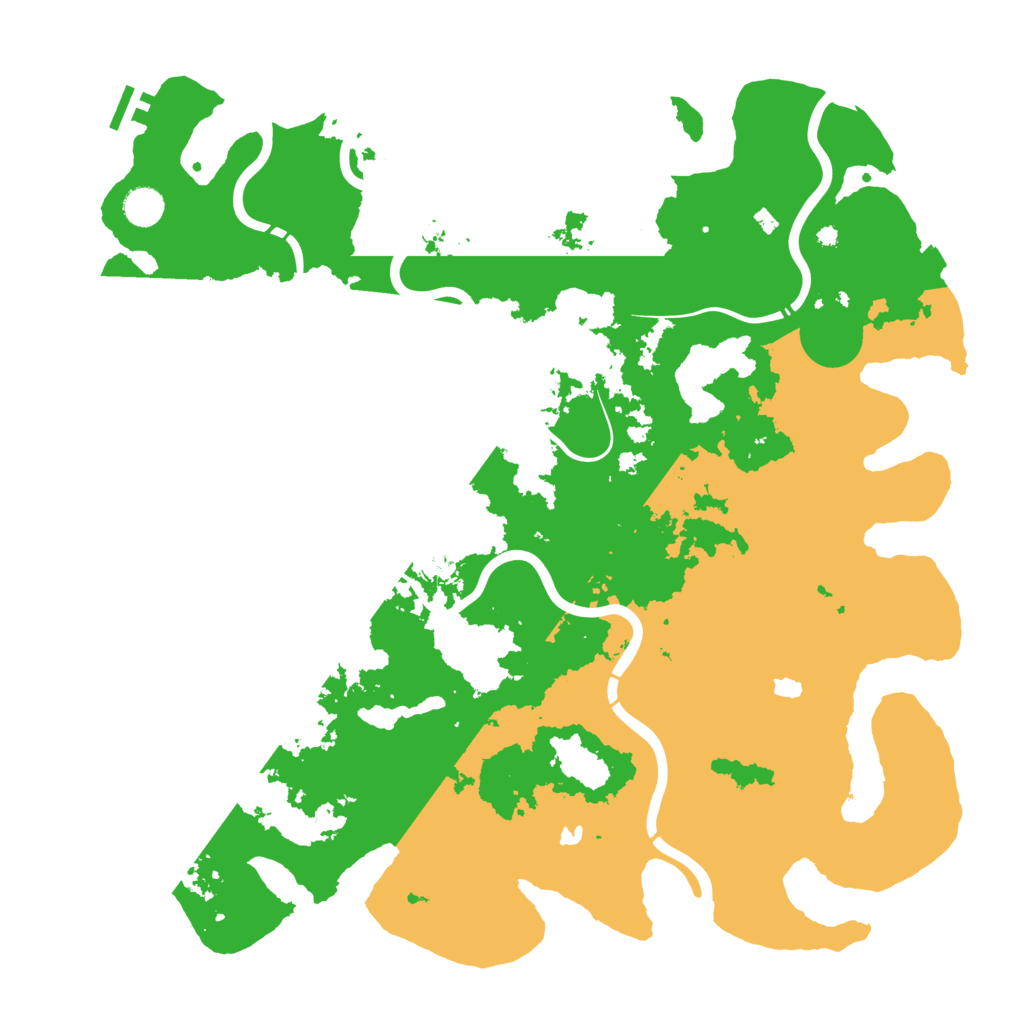 Biome Rust Map: Procedural Map, Size: 4500, Seed: 412421