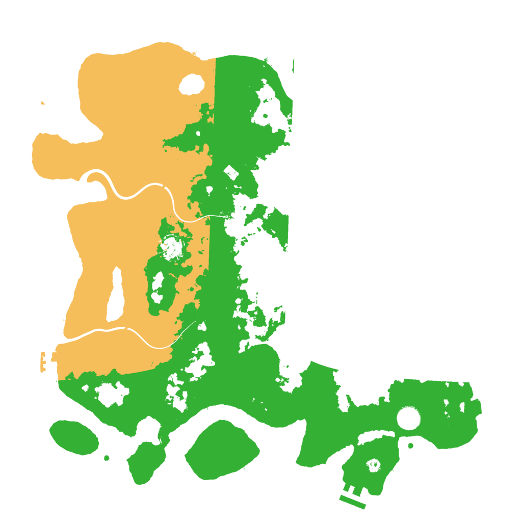 Biome Rust Map: Procedural Map, Size: 3900, Seed: 2500