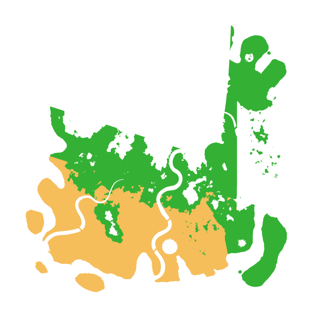 Biome Rust Map: Procedural Map, Size: 3700, Seed: 1262615529