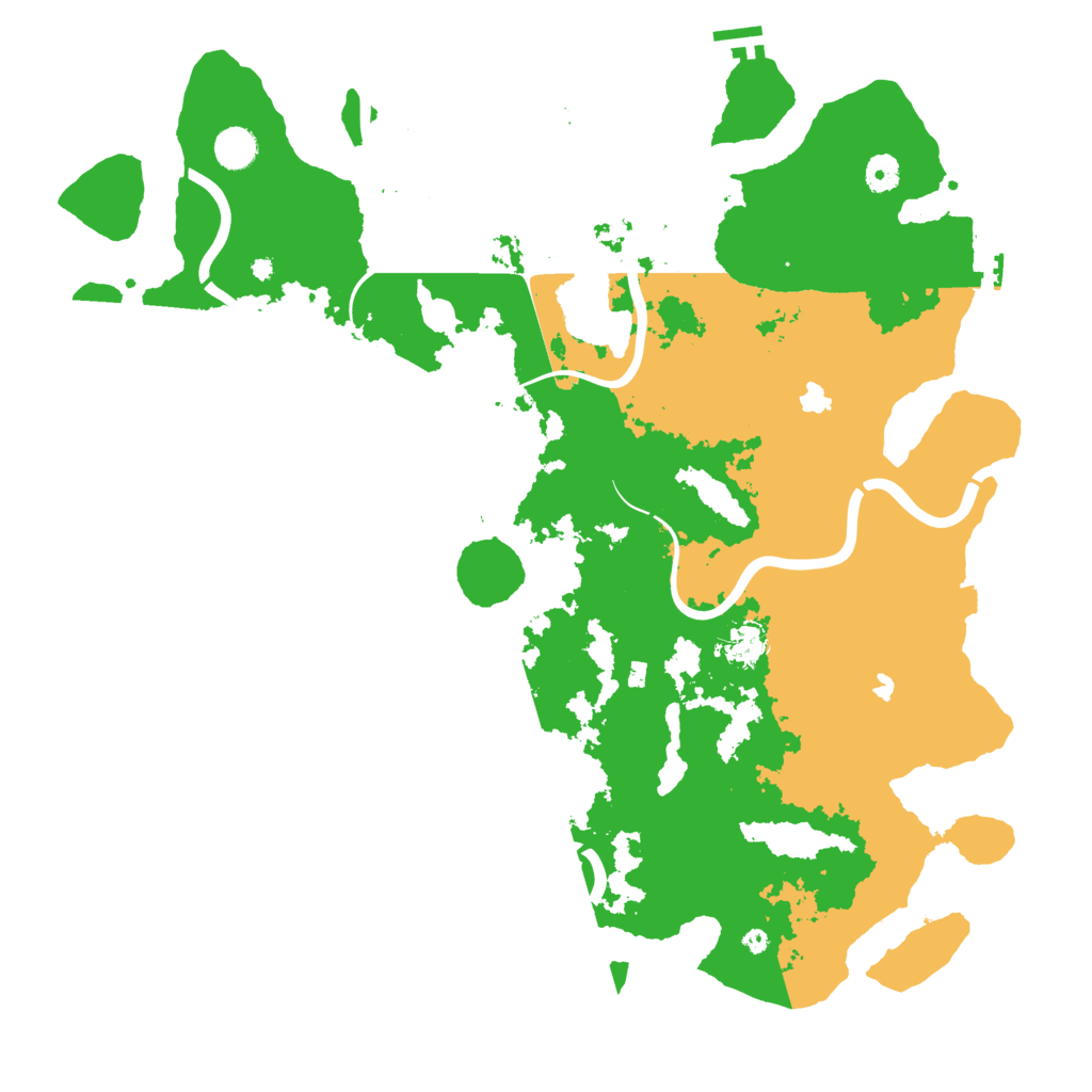 Biome Rust Map: Procedural Map, Size: 4500, Seed: 2460160