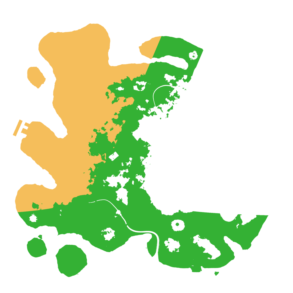 Biome Rust Map: Procedural Map, Size: 3500, Seed: 3575439