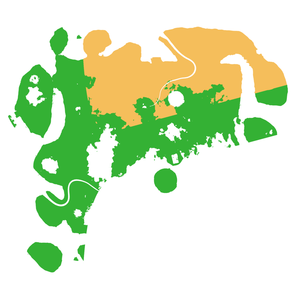 Biome Rust Map: Procedural Map, Size: 3500, Seed: 5547184