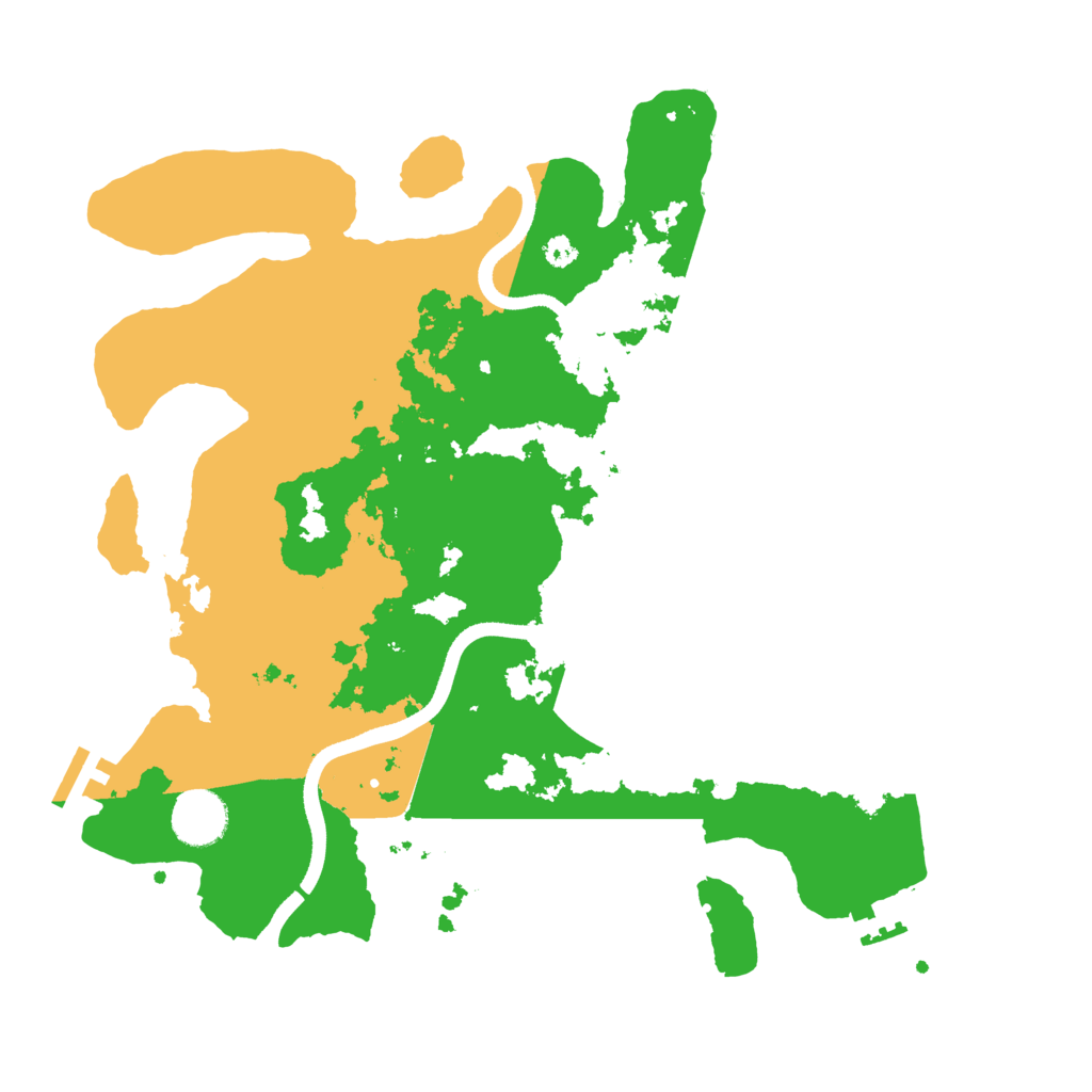 Biome Rust Map: Procedural Map, Size: 3500, Seed: 3311030