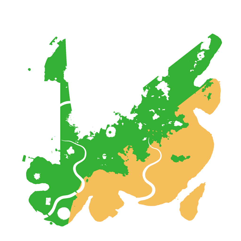 Biome Rust Map: Procedural Map, Size: 3500, Seed: 3067214