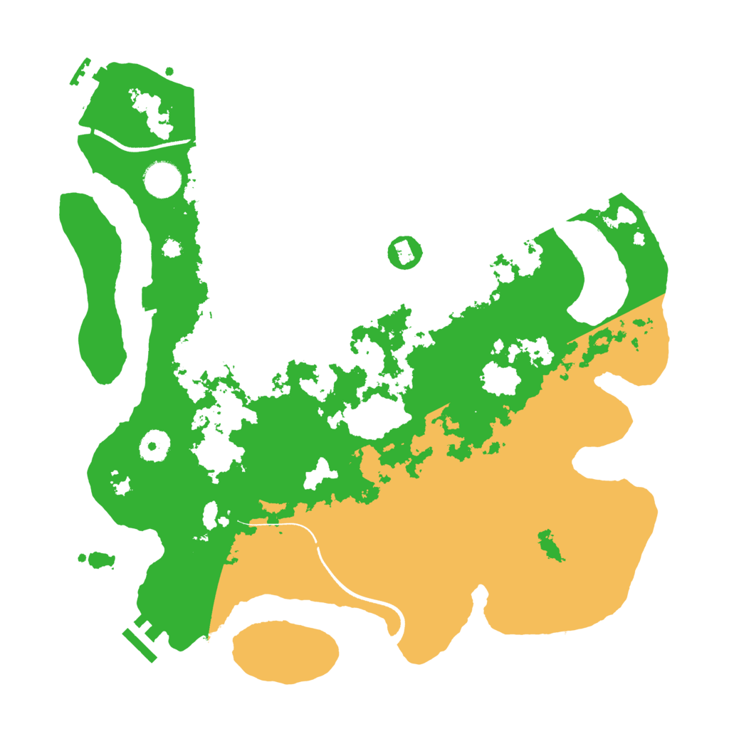 Biome Rust Map: Procedural Map, Size: 3500, Seed: 1574578