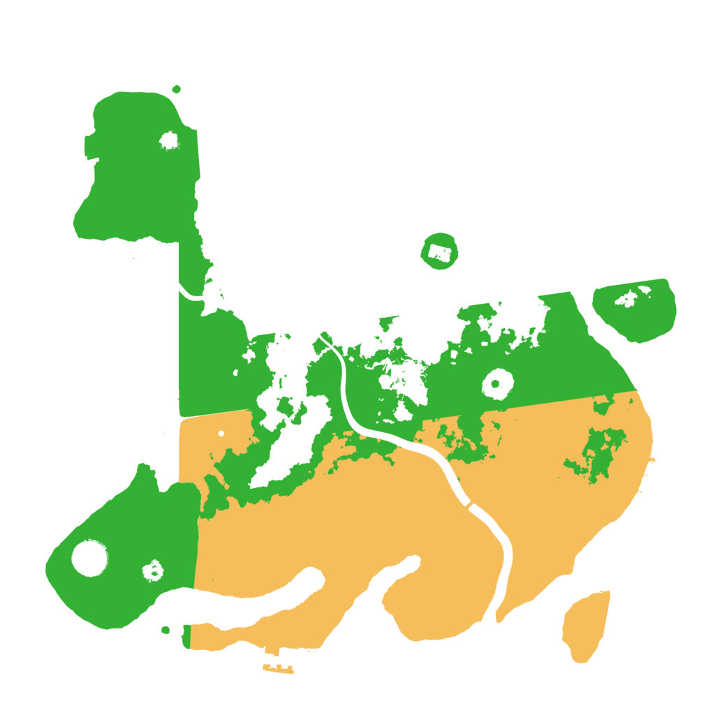 Biome Rust Map: Procedural Map, Size: 3500, Seed: 5690557