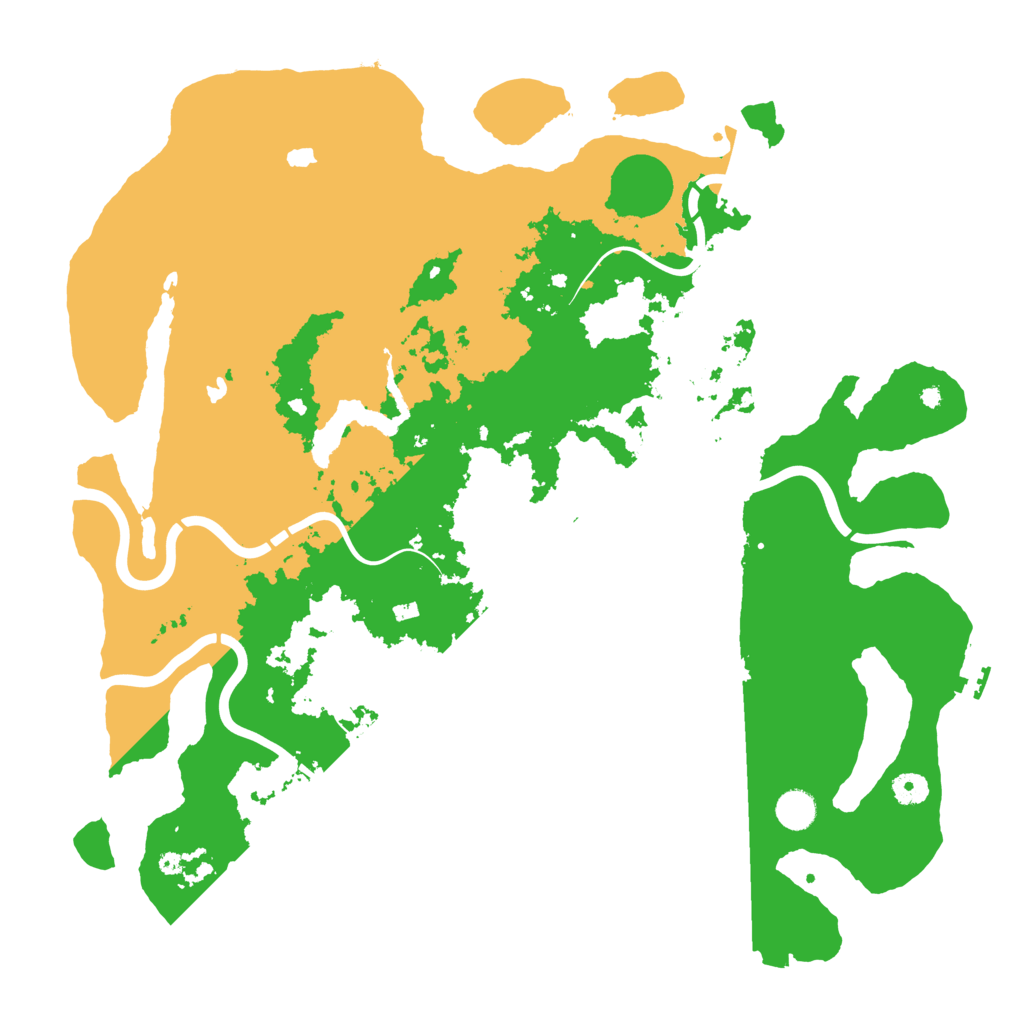 Biome Rust Map: Procedural Map, Size: 4500, Seed: 2909487