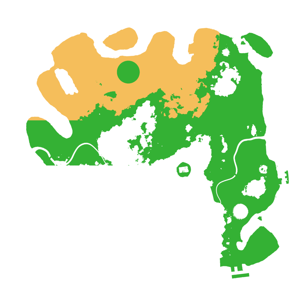 Biome Rust Map: Procedural Map, Size: 3500, Seed: 4920172