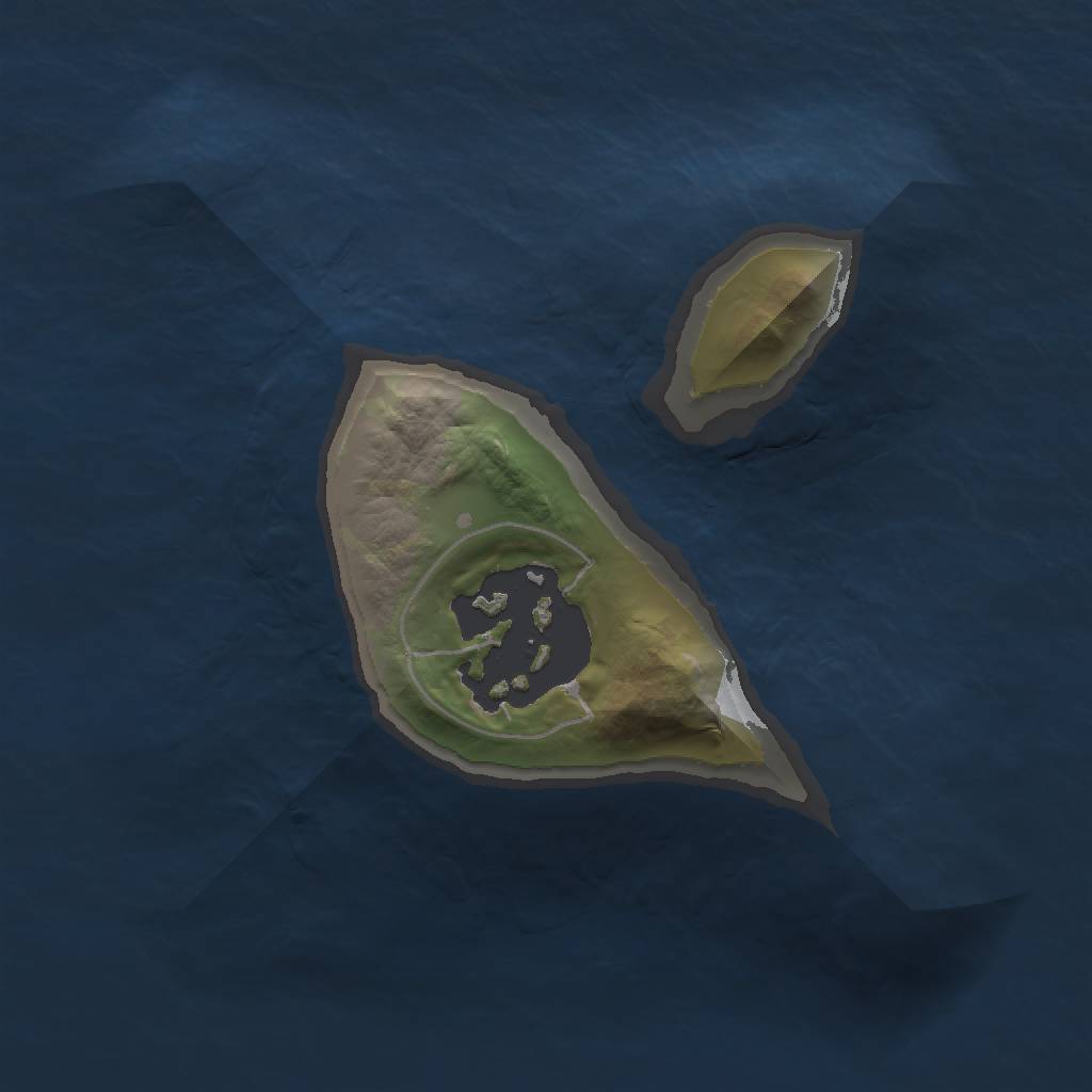 Rust Map: Barren, Size: 1150, Seed: 23032022, 3 Monuments