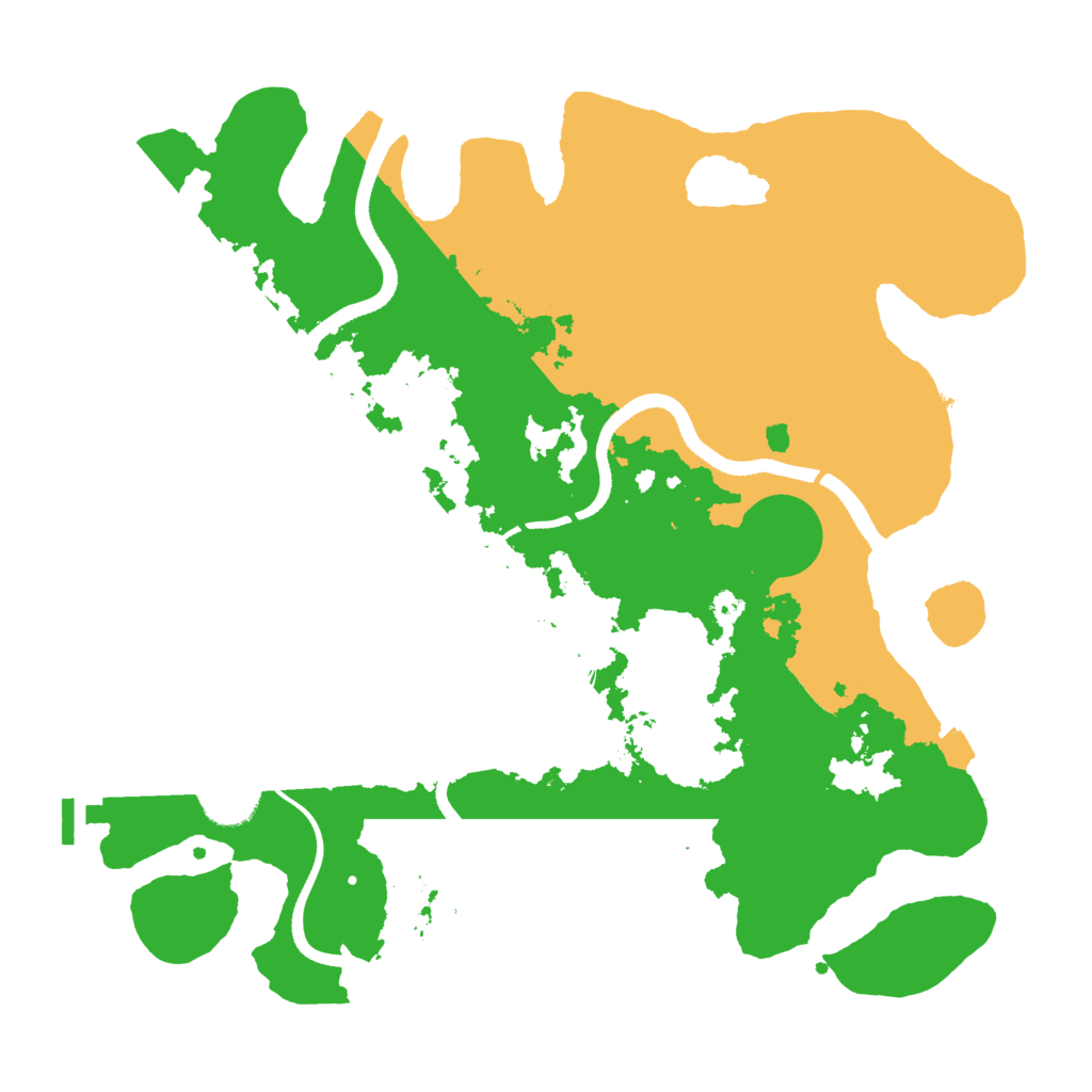 Biome Rust Map: Procedural Map, Size: 3500, Seed: 196308