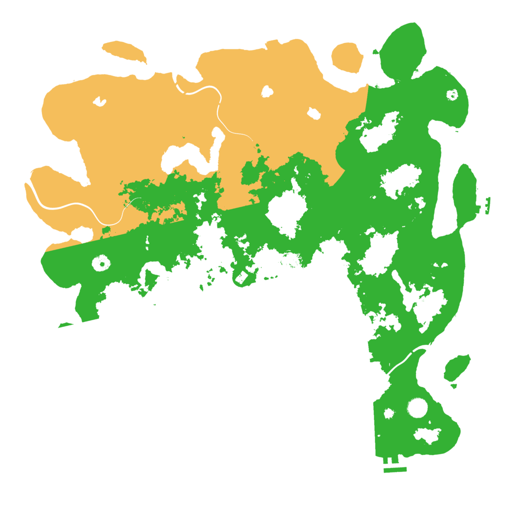 Biome Rust Map: Procedural Map, Size: 4500, Seed: 4334965
